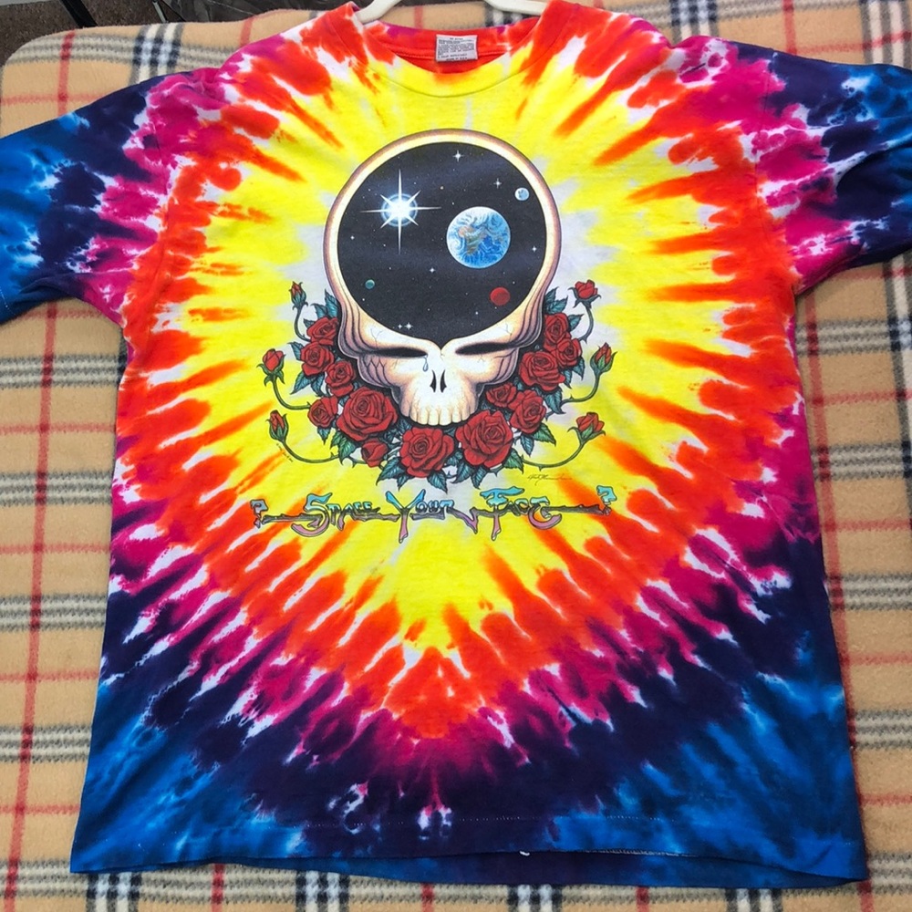 Vintage Liquid Blue Greatful Dead